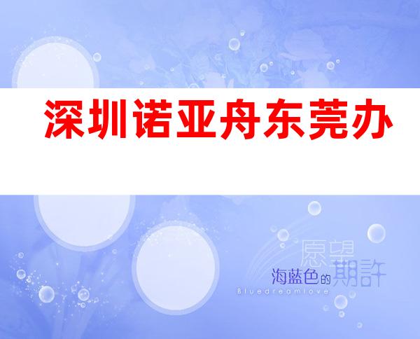 深圳诺亚舟东莞办